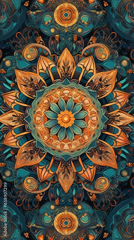 neon mandala background neon mandala background