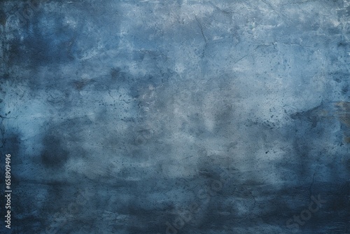Grunge-Style Plaster Texture in Dark Blue Tones: Background Image