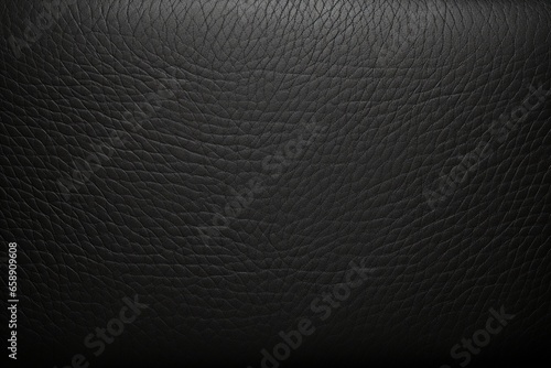 Elegant Black Background with Textured Fabric or Leather Corner © Maximilien