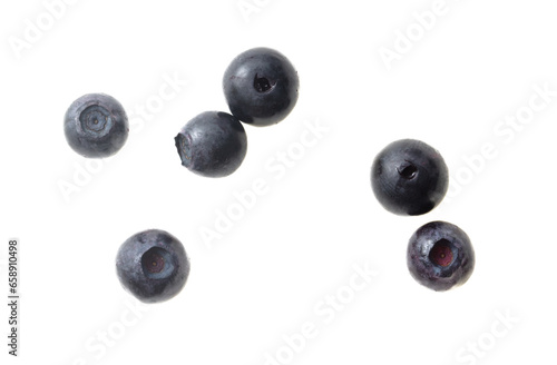 Blueberry berry isolated on white background. Close-up