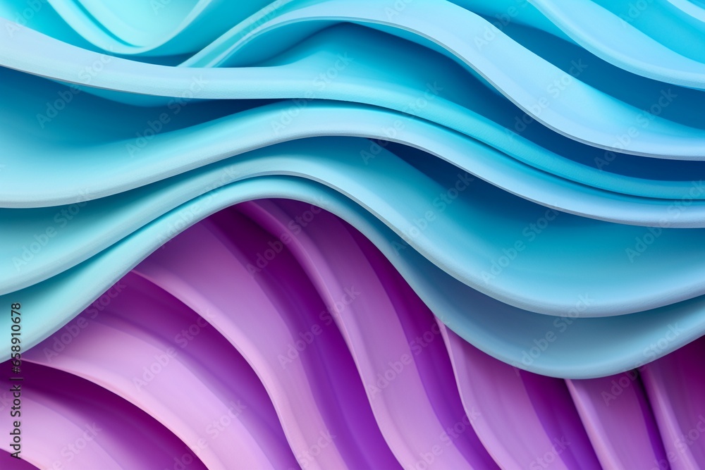 Cheerful 3D Textured Background: Layers of Colorful Paper in Turquoise Blue and Purple Cheerful 3D Textured Background: Layers of Colorful Paper in Turquoise Blue and Purple