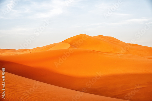 Fototapeta Naklejka Na Ścianę i Meble -  Morocco. Sand dunes of Sahara desert