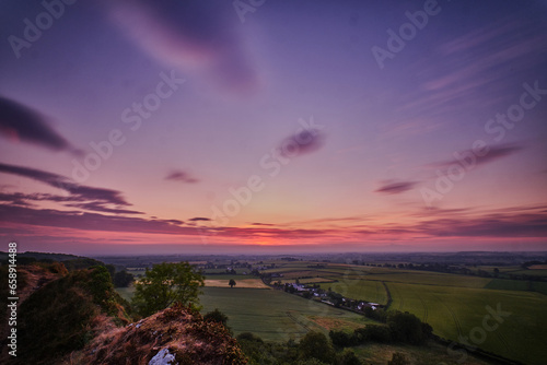 long exposure sunset view