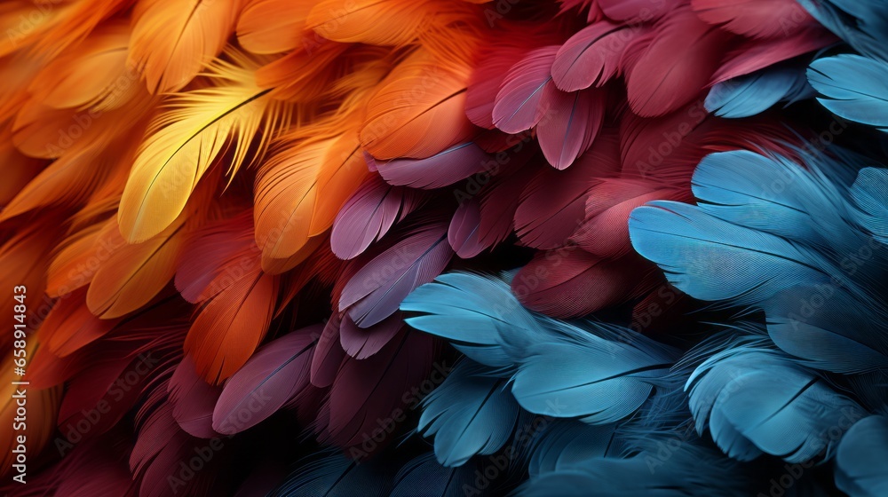 Bird feathers. Realistic feathers. Bird feathers. Realistic feathers.
