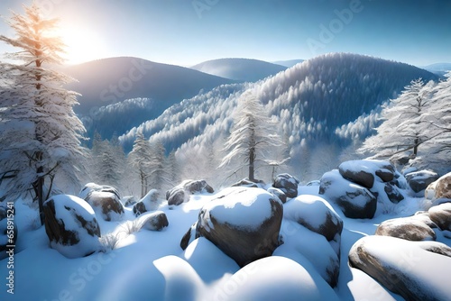 winter landscape in the mountains © Laiba