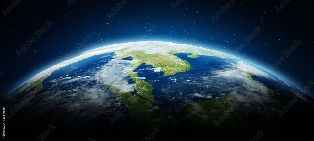 Fototapeta premium South-East Asia from space