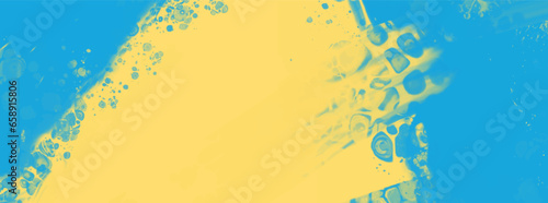 Abstract Blue Yellow paint Background. Vector illustration design