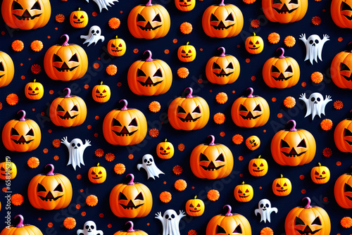 halloween seamless background