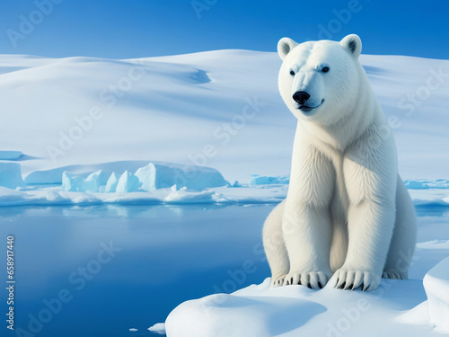 Polar bear background