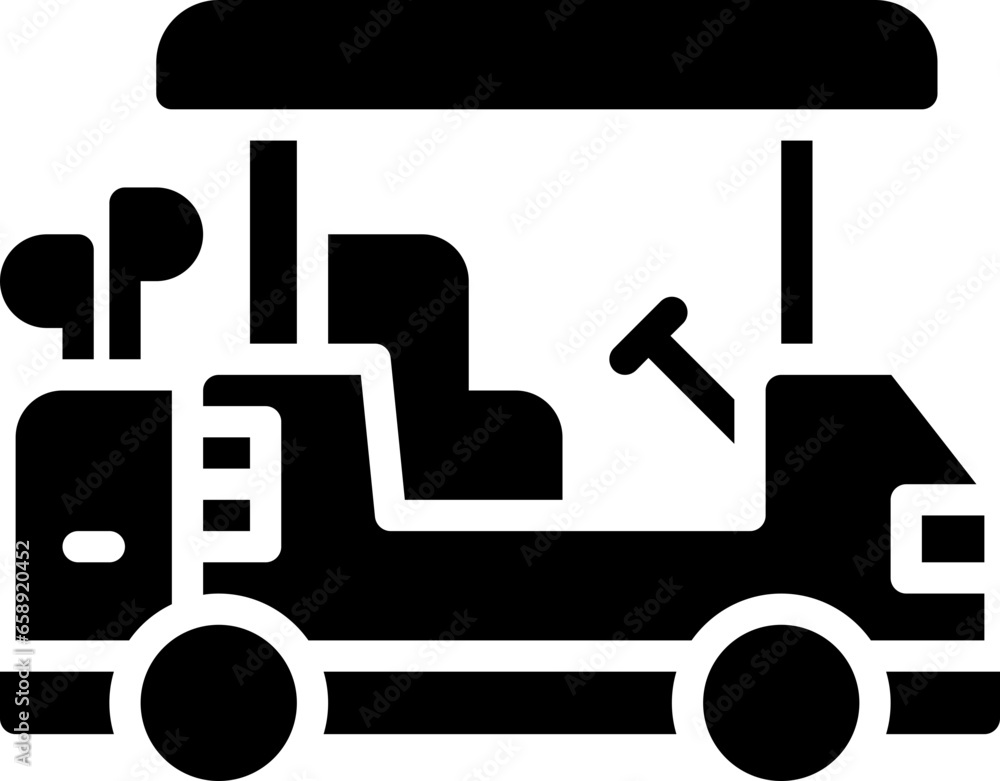 Obraz premium Golf car icon