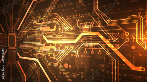 Abstract background on technological and scientific topics. CPU concept.