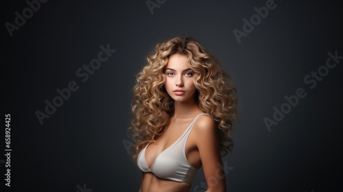Long, Beautiful Curls On A Blonde Woman © Ян Заболотний