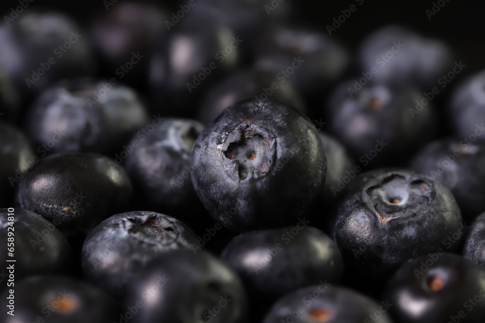 Blueberries isolated on black background Blueberries isolated on black background