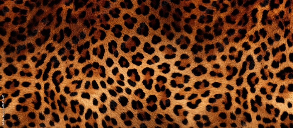 Seamless design inspired by leopard skin with wildlife leather texture - obrazy, fototapety, plakaty 