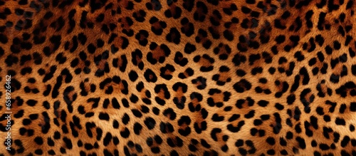 Fototapeta Seamless design inspired by leopard skin with wildlife leather texture