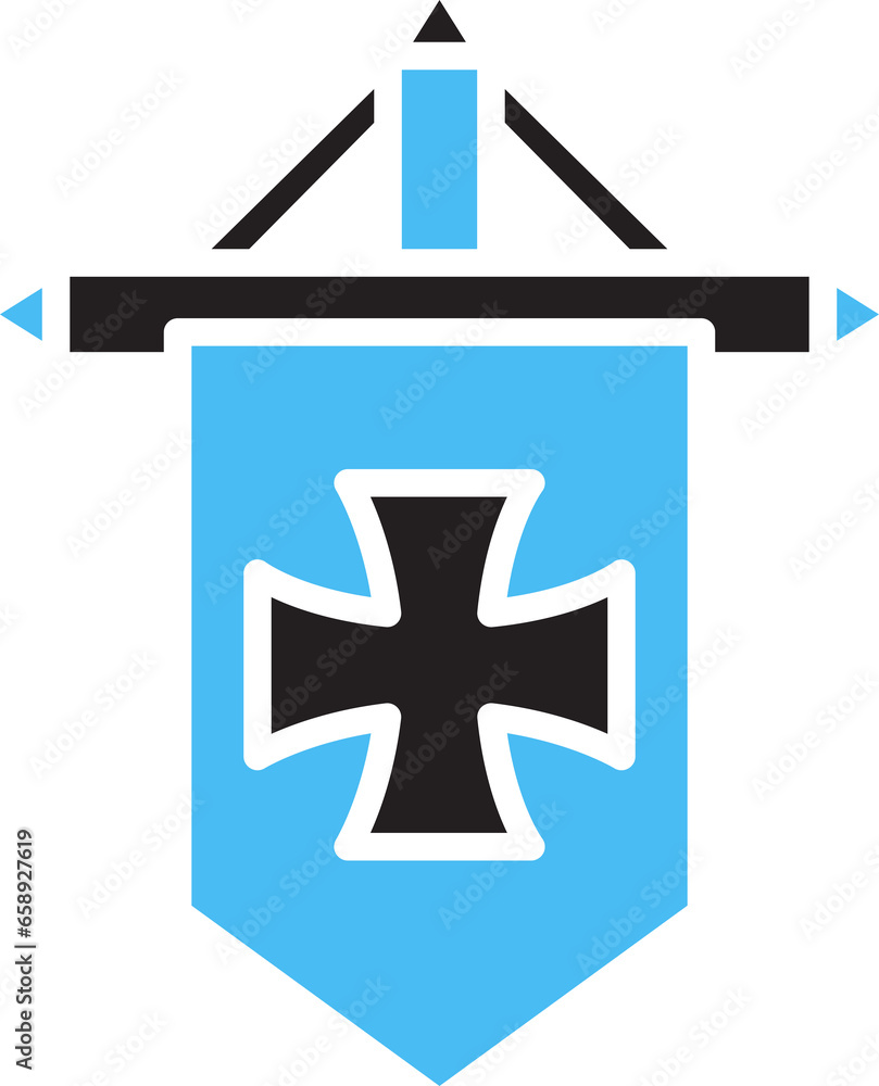 Fototapeta premium Banner Flag Icon 