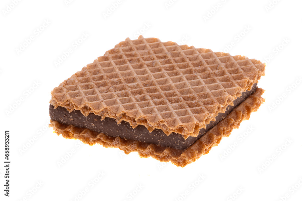 chocolate wafers with nuts isolated chocolate wafers with nuts isolated