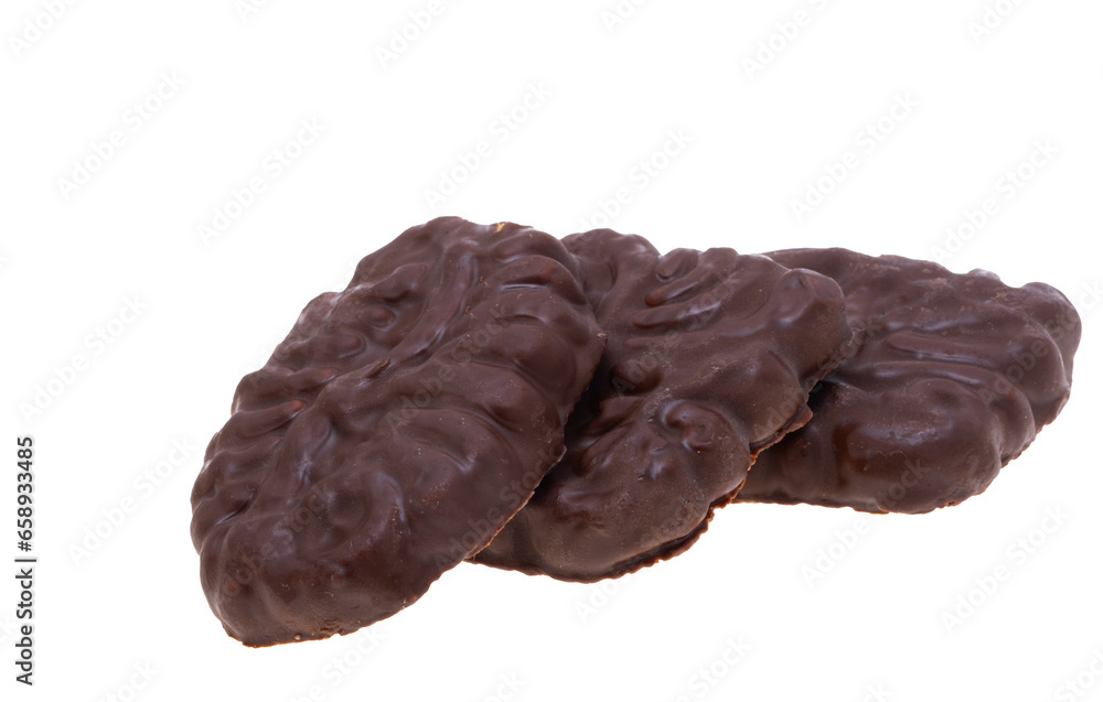 Croatian chocolate cookies isolated Croatian chocolate cookies isolated