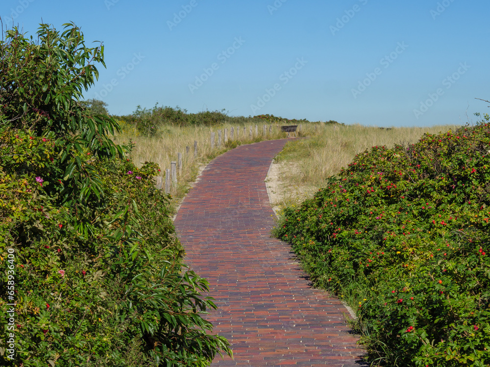 Fototapeta premium Sommer am Strand von Langeoog