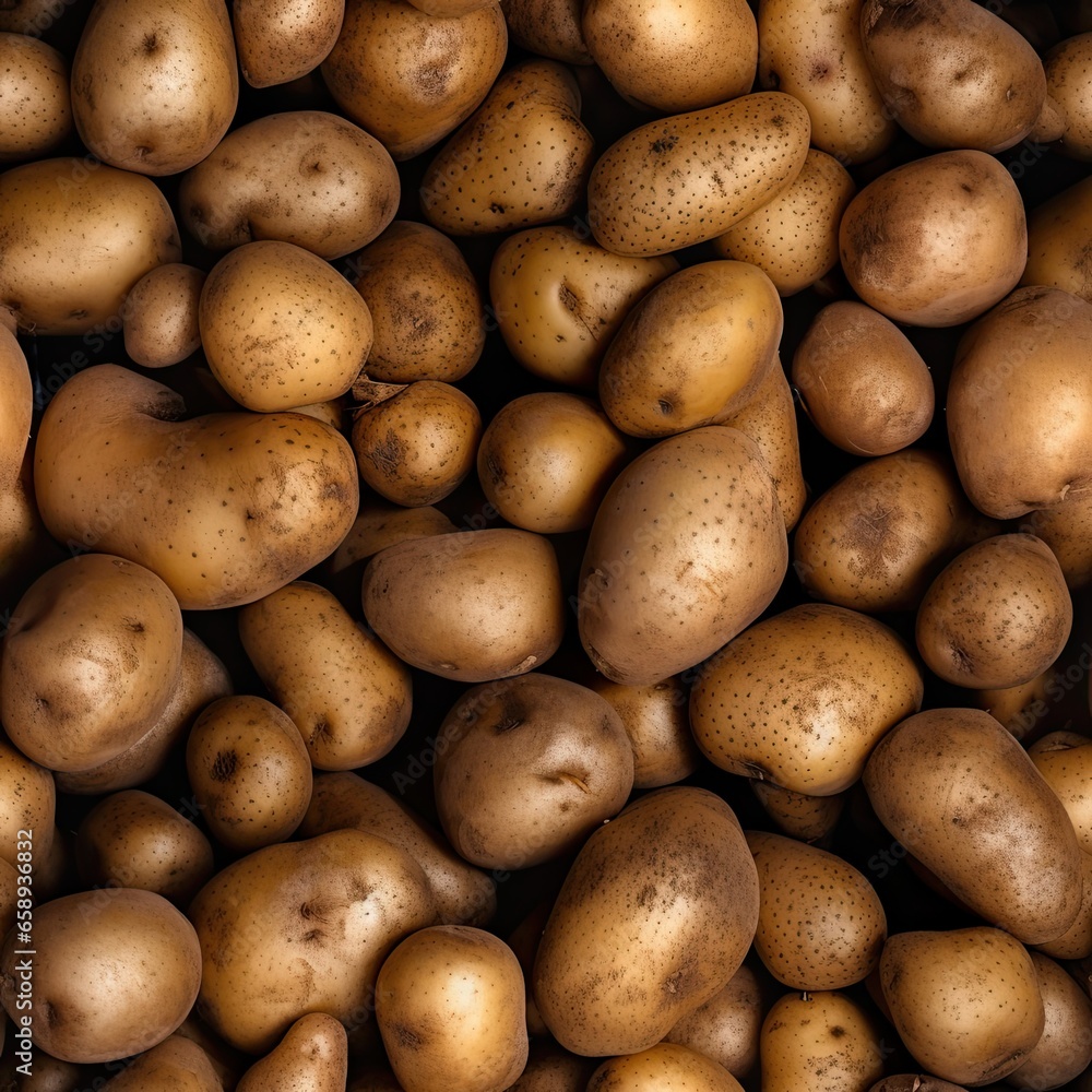 Potatoes as seamless tiles Potatoes as seamless tiles