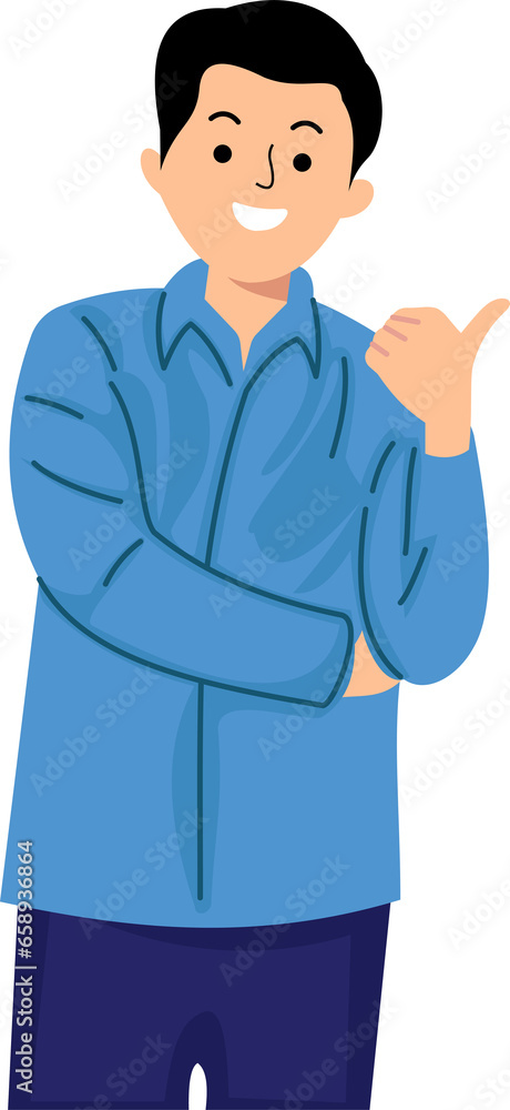 cheerful businessman pointing at copy space for advertising or attention cheerful businessman pointing at copy space for advertising or attention