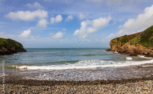 Little haven beach within St Brides bay on the Pembrokeshire coast south west Wales UK