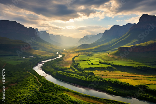 mountain landscape in the morning