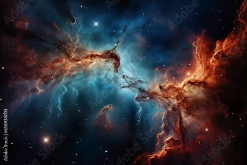 Splendid galaxies weave a magical tapestry across endless star-studded celestial vault © fotogurmespb