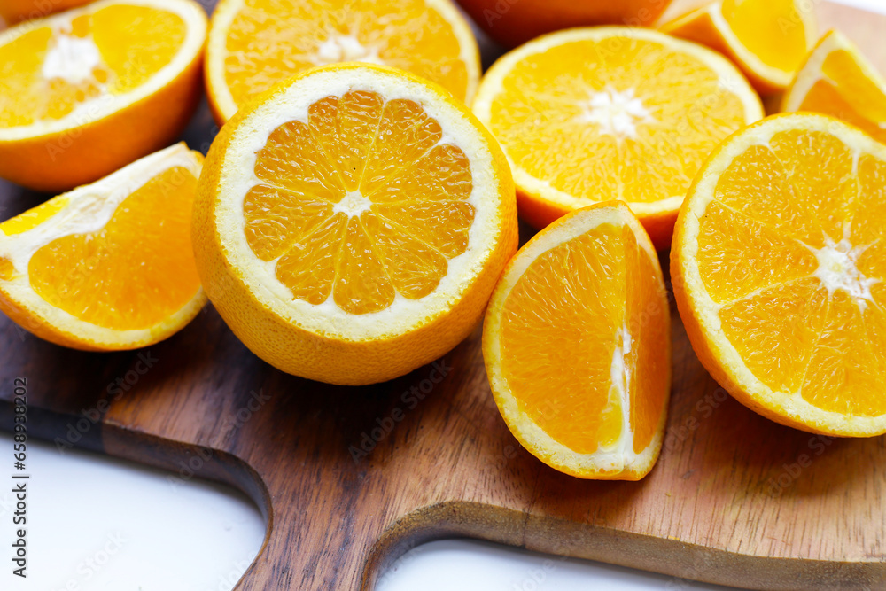 Fototapeta premium Fresh orange fruit, high vitamin c