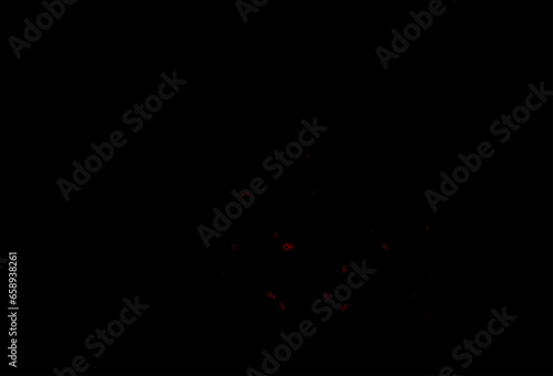 Dark red vector background with gender symbols.
