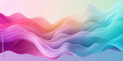 Abstract pastel colors 3d wave background. Wave banner. Abstract background in soft pastel colors