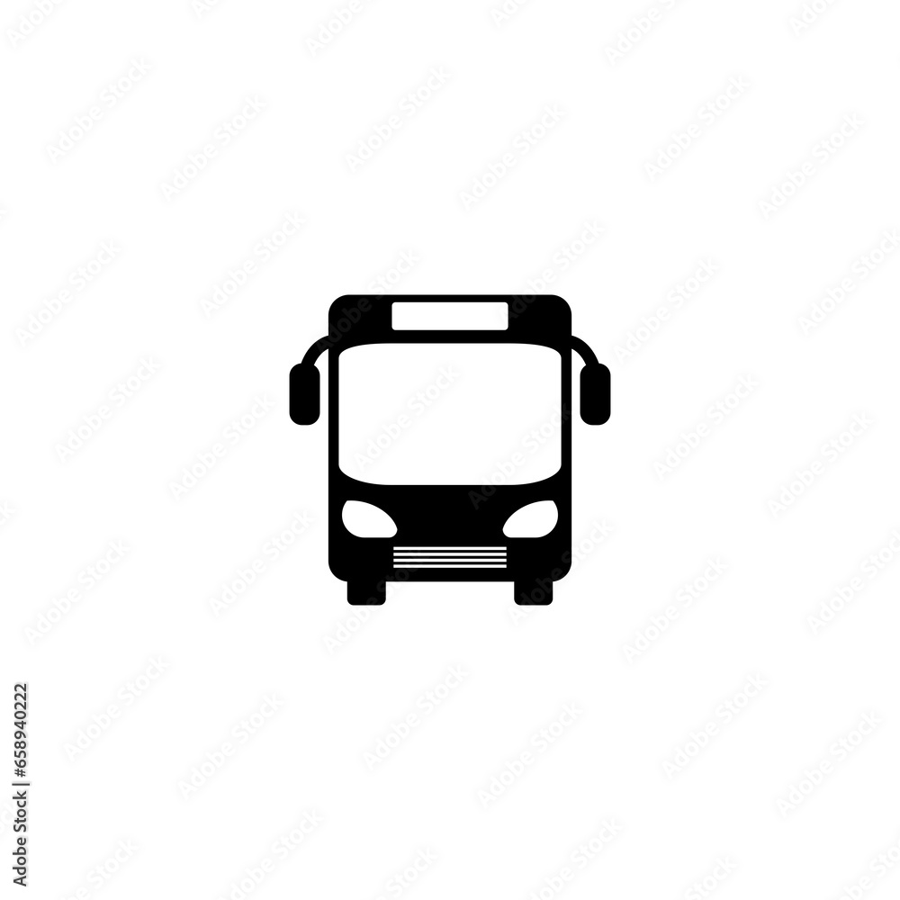 Bus icon isolated on transparent background Bus icon isolated on transparent background