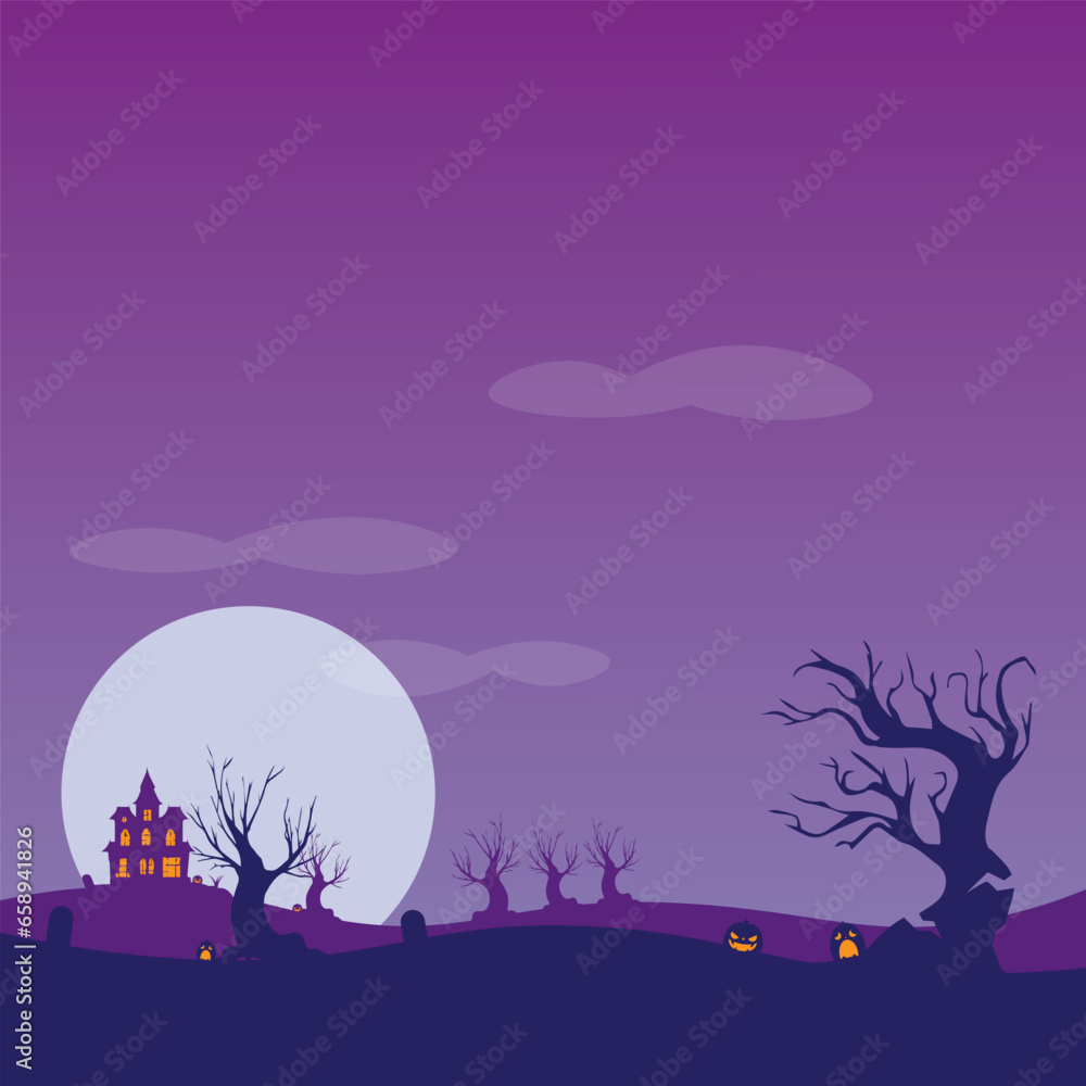 Vector background design with halloween theme.