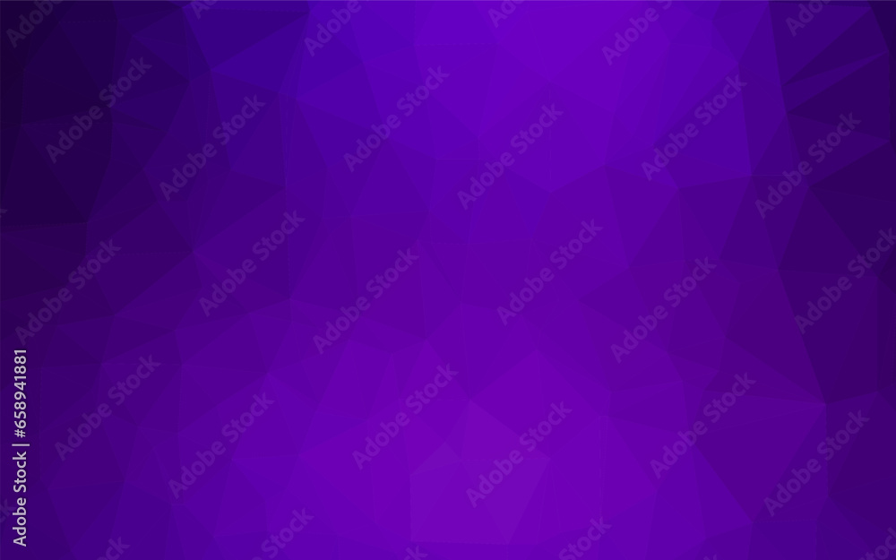Obraz premium Dark Purple vector low poly layout. Colorful illustration in abstract style with gradient. Polygonal design for your web site.