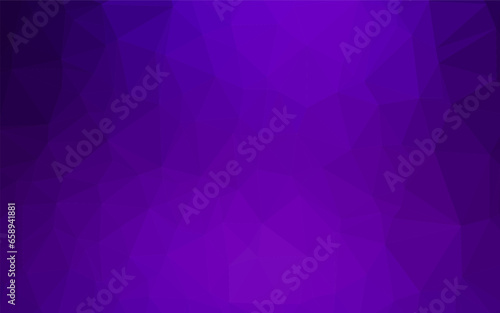 Dark Purple vector low poly layout. Colorful illustration in abstract style with gradient. Polygonal design for your web site.