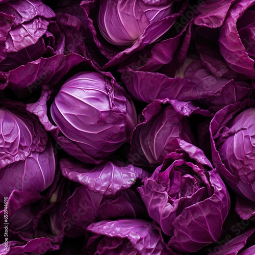 Red Cabbage as seamless tiles