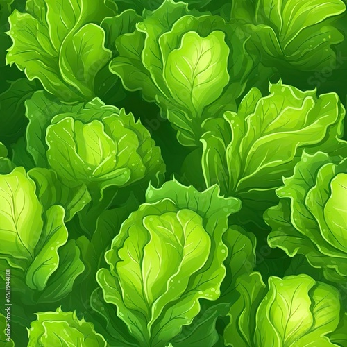 Lettuce as seamless tiles