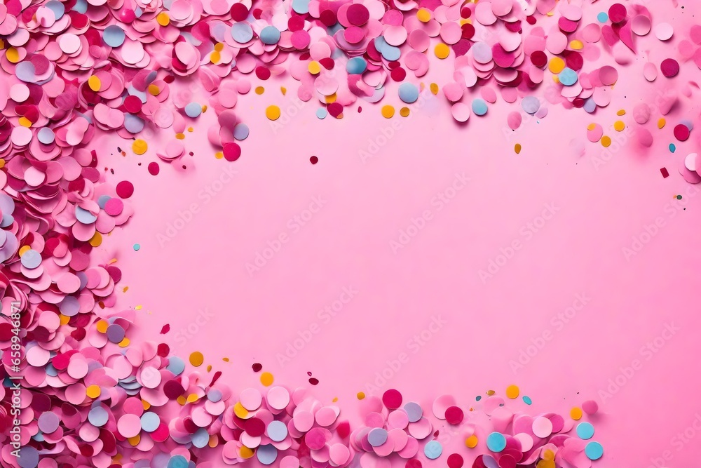 party birthday celebration concept,giftbox,balloon,confetti and streamers background copy space for text party birthday celebration concept,giftbox,balloon,confetti and streamers background copy space for text