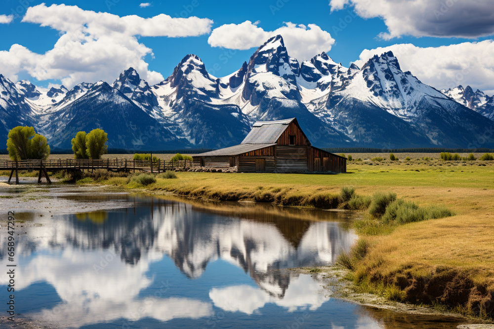 lake in the mountains