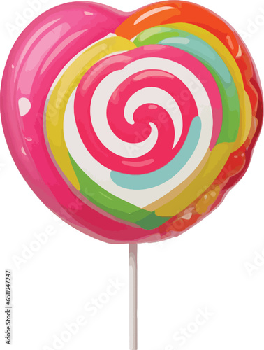 lollipop sweet candy isolated on white background