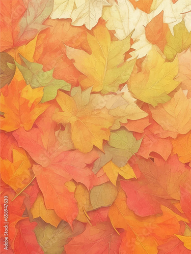 Autumn Mapple Leaves Background vector