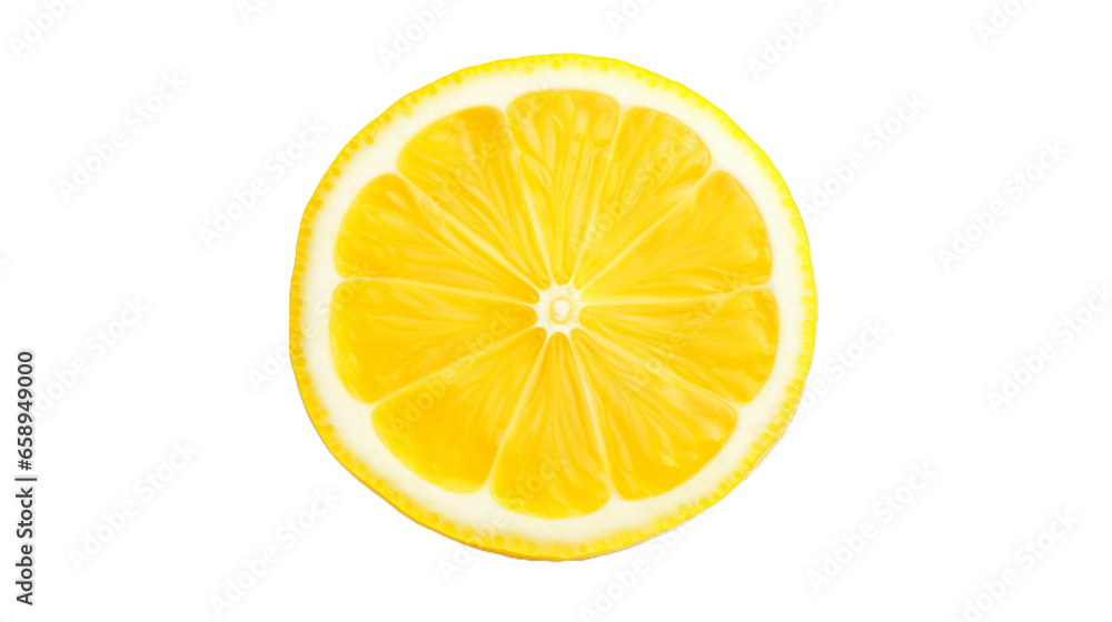 Orange slice isolated on a transparent background.