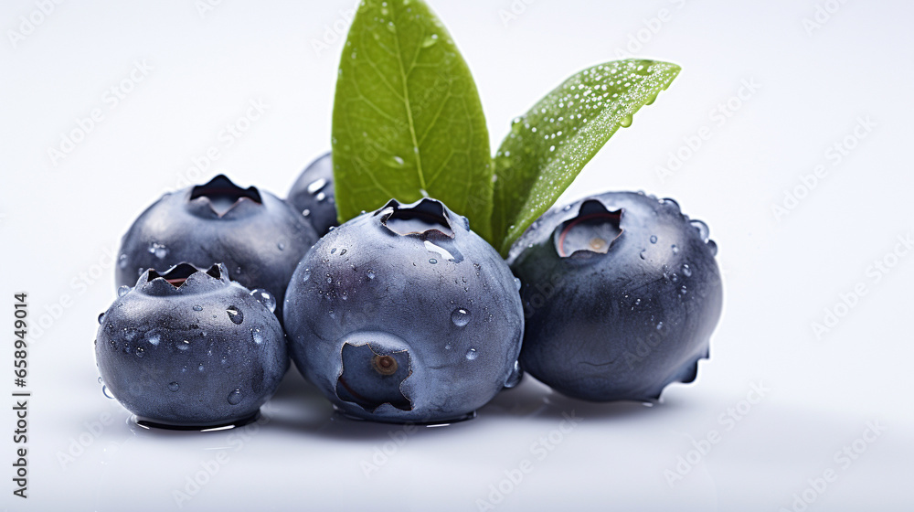 Blueberries isolated on a white background. Blueberries isolated on a white background.
