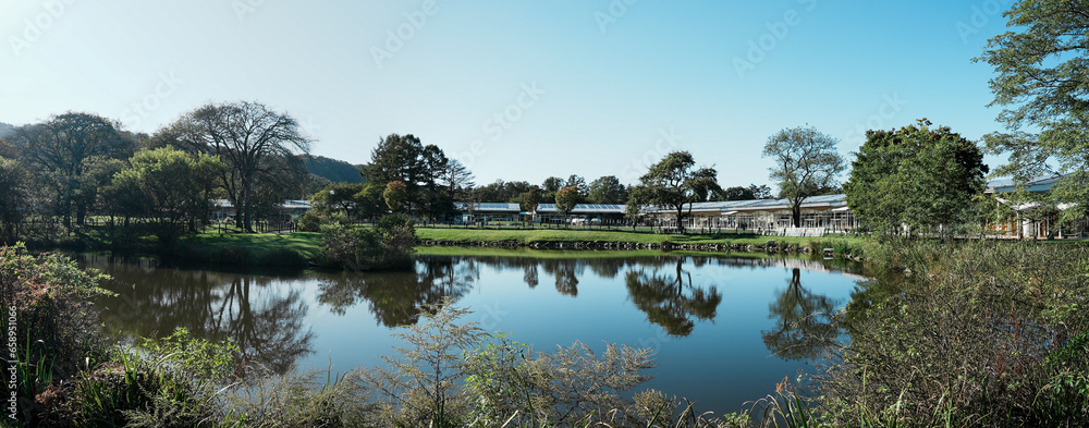 Fototapeta premium 軽井沢プリンスショッピングプラザのパノラマ風景