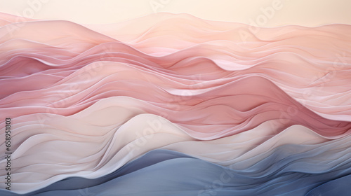 Abstract multi-colored background of smooth wavy lines