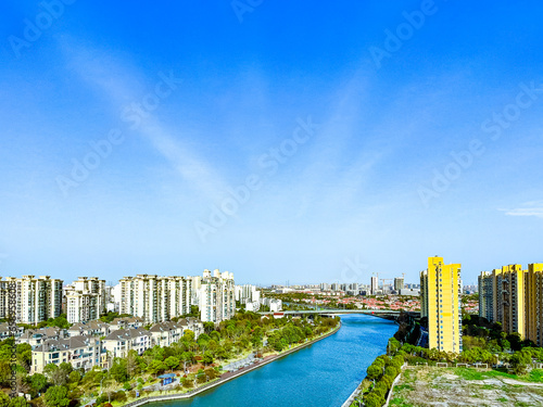 Shanghai city - cityscape high angle view