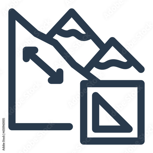 Gentle Slope Landscape Icon