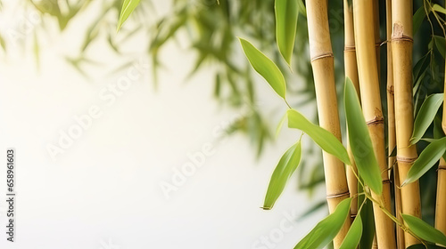 bamboo forest background with copy space