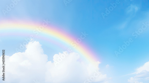 rainbow and clouds banner © RDO