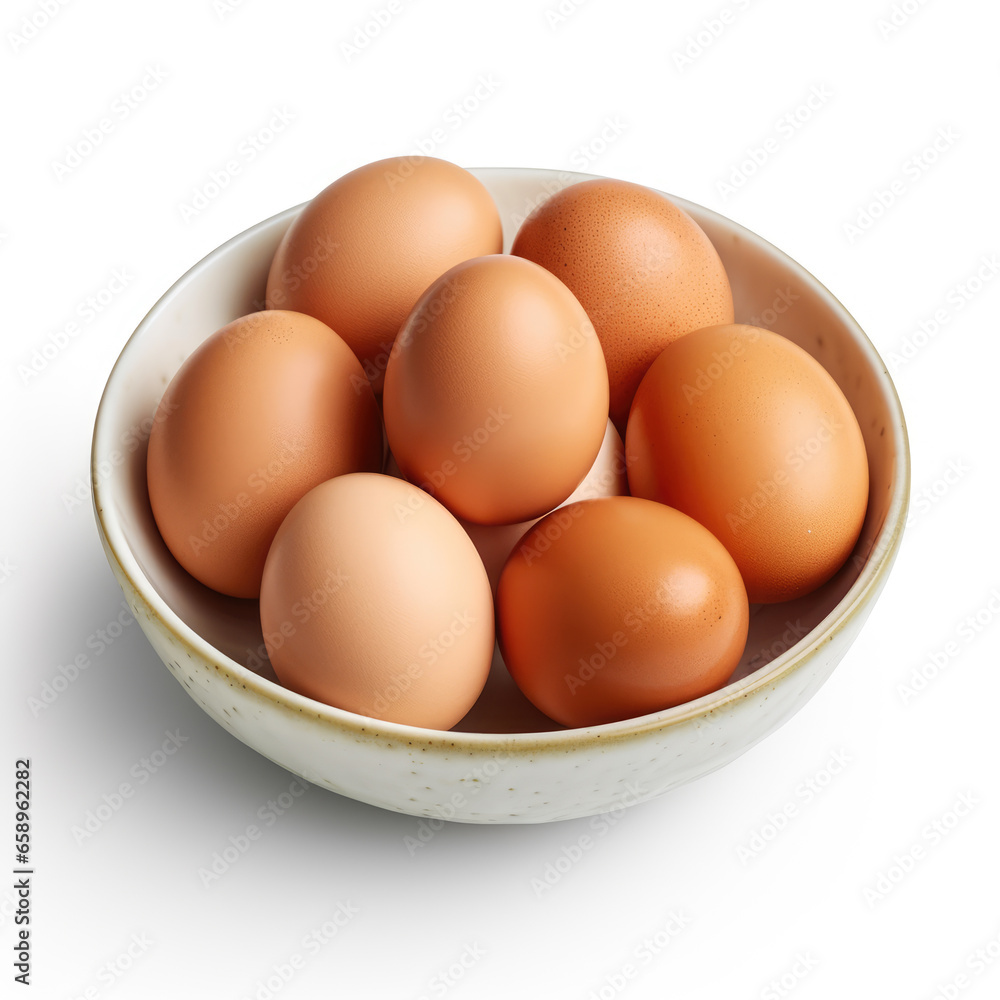 A organic raw eggs isolated on a white background A organic raw eggs isolated on a white background